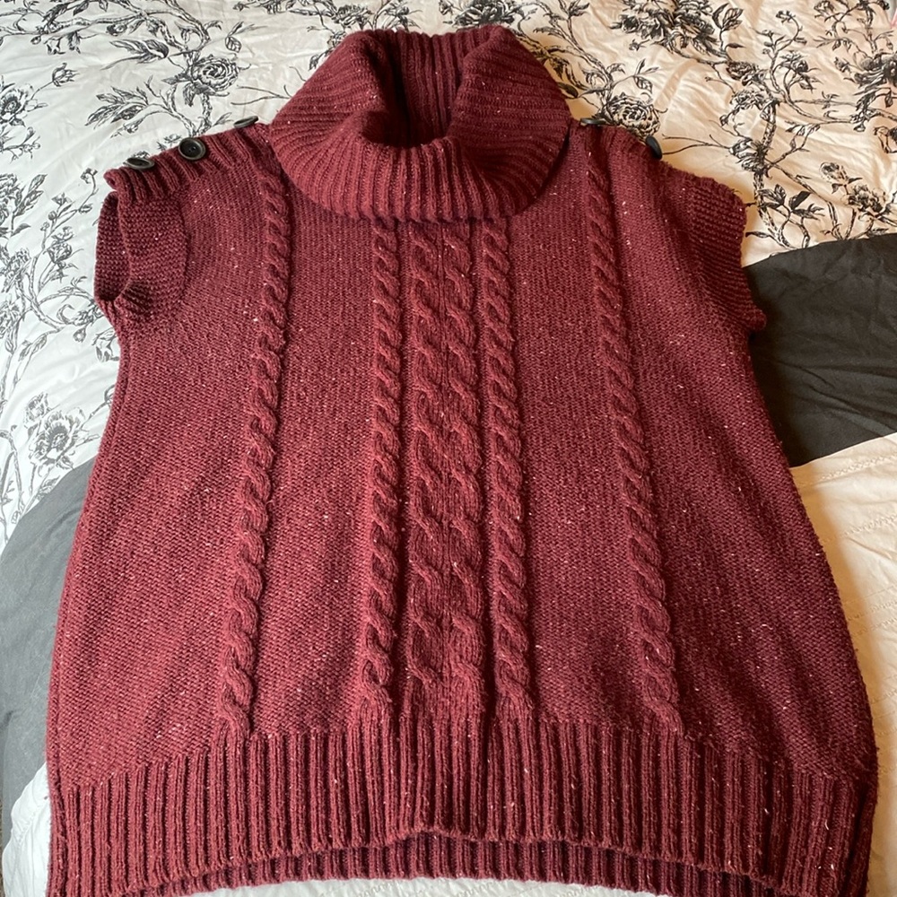 Ruff Hewn brand Maroon Women’s Cowl Neck Sweater Size 2X